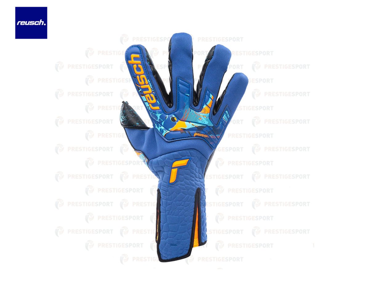 REUSCH ATTRAKT FUSION STRAPLESS ADAPTIVE FLEX AZZURRO GUANTI PORTIERE - immagine 3