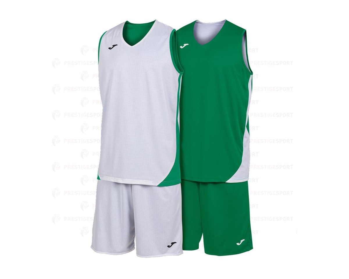 SET BASKET REVERSIBILE JOMA KANSAS VERDE-BIANCO - immagine 2