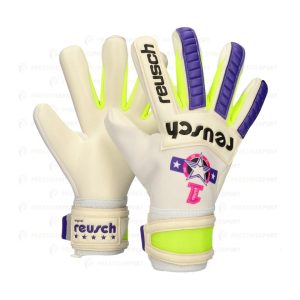 REUSCH LEGACY PRO BIANCO-VIOLA GUANTI PORTIERE